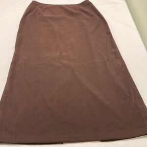 Simply Irresistible Chocolate Brown Midi A-Line Skirt